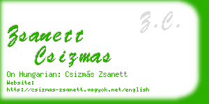 zsanett csizmas business card