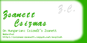 zsanett csizmas business card